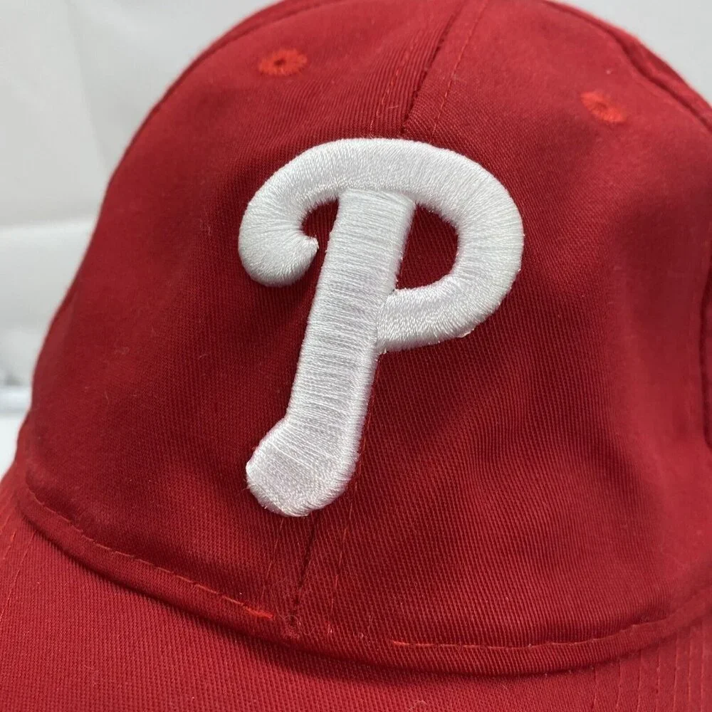 Philadelphia Phillies Red Youth Baseball Hat Cap Adjustable Hook Loop MLB